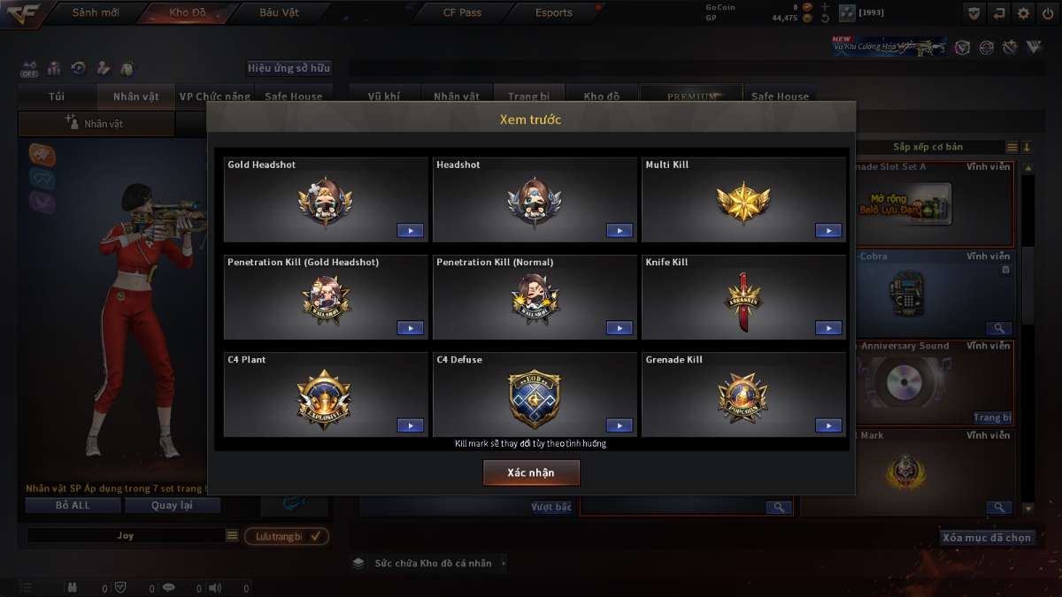 shop acc cf uy tin gia re
